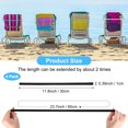 thumbnail image 3 of Uxcell 4-Pack Bandas para Toallas para Sillas de Playa, Clips de Toalla Reutilizables[Negro], 3 of 7