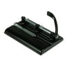 Master 24-Sheet Lever Action Two- to Seven-Hole Punch, 9/32" Holes, Black -MAT325B