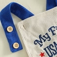thumbnail image 4 of 4th of July Infant Baby Girls Romper Independence Day Outfit Newborn 0 3 6 12 18 Months Girl Jumpsuit Overall, 4 of 6