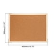 thumbnail image 2 of Uxcell 11.8" x 15.7" Cork Board, Bulletin Board Pin Board Notice Board Double Sided Square Framed for Classroom, Brown, 2 of 5
