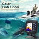 thumbnail image 5 of Detector de pescador sensor de transductor con cable Fildfinder 45 Grados Cámara de Pesca Submarina Buscadore de Portátil Monitor impermeable Submarino LCD Barco, 5 of 7