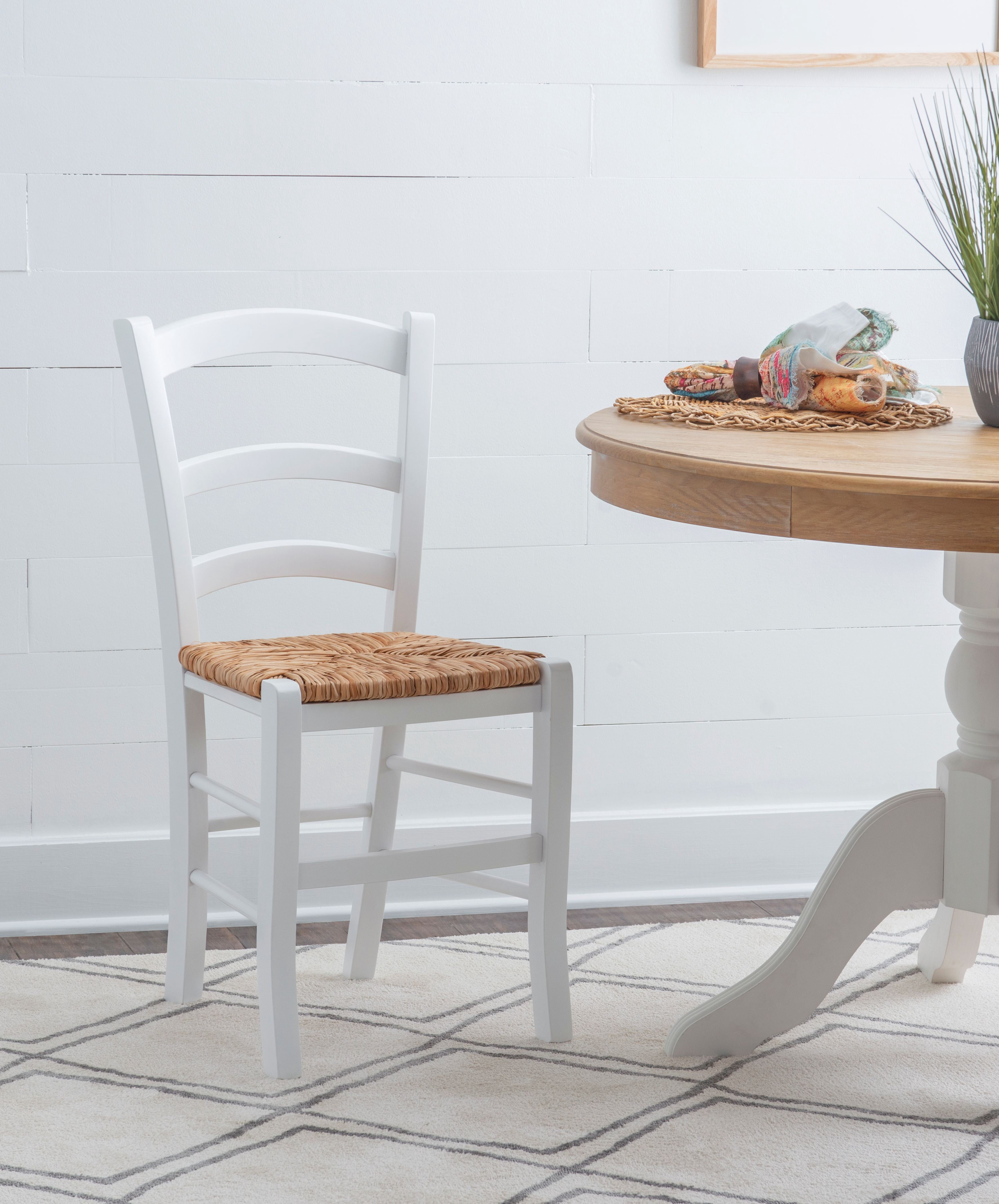 Linon Varney Dining Chair, Set of 2, White