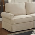 thumbnail image 5 of Furniture of America Cory Transitional Sectional Sofa in Beige Fabric, 5 of 6