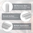 thumbnail image 2 of Uxcell 2-Pack Varilla Sólida Redonda de Acero Inoxidable 304, 9x150mm Varillas Sólidas de Metal para Manualidades de Bricolaje[0.35x5.91IN], 2 of 6