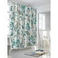 thumbnail image 3 of Fsddascl Teal Paisley Floral Shower Curtain Set - 72" x 78" Washable Bathtub Curtain with 12 Hooks, Boho Ethnic Tribe Traditional Waterproof Fabric Stall Shower Curtains for Bathroom/Bathtub Décor, 3 of 6