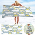 thumbnail image 1 of ¡Ganga del Día!, Toalla de playa de microfibra, súper liviana, colorida, toalla de baño, manta de playa a prueba de arena, toalla multiusos para viajes, piscina, 30 x 60 pulgadas Akmoler, 1 of 8