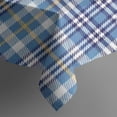thumbnail image 5 of Blue White and Yellow Checkered Pattern Square Tablecloth,Waterproof Square Table Cover,Wipeable Spillproof Washable Table Cover for Home Kitchen Party Decor 52"x52"(132x132cm), 5 of 6