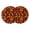 Brown, variant on Letter C Round Placemats Set of 2, Braided Polypropylene Place Mats, Monogram Words Washable Table Mats for Kitchen Dinner Holiday Wedding Party Coffee Table Decoration 13"