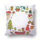 thumbnail image 1 of Funda de almohada ABPHQTO Navidad Feliz Navidad Año Nuevo Let It Snow Santa Árbol de Navidad 50x50 cm, 1 of 1