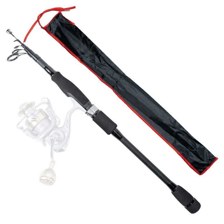 HAJIMARI Fishing Rod - 6-Section Collapsible Fishing Rod, Medium-Light  Fishing Pole for River, Ocean, and Lake Fishing Pole
