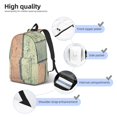 thumbnail image 5 of Balery Hardwood Vintage Canvas Backpack for Men and Women - Large Capacity, Durable Travel Laptop Bag for School, Work, Hiking, and Outdoor Activities, 5 of 7