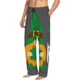 thumbnail image 2 of Daiia Spring St Patrick’S Day Irish Gnomes Men's Sleep Pant with Pockets and Drawstring,Pajama Pants-Medium, 2 of 9