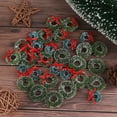 thumbnail image 4 of 10 Pcs Mini Couronnes de Noël Miniatures Décoration de Jardin Maison Maison de Poupée, 4 of 5