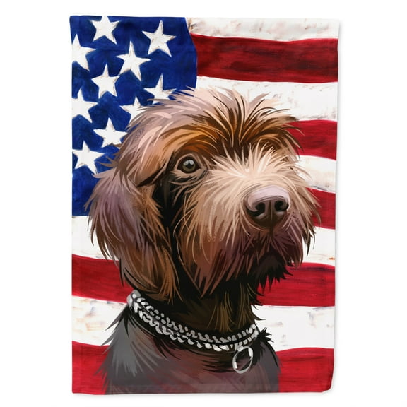 Carolines Treasures CK6664CHF Pudelpointer Dog American Canvas House Size outdoor-flags, Multicolor