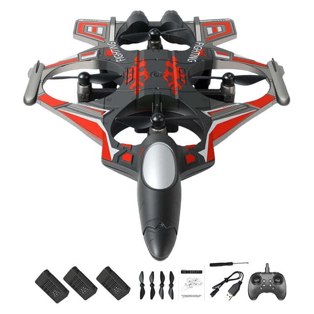 Avión de control remoto ligero y fácil de controlar, avión RC, juguete de planeo para exteriores Batería roja 3