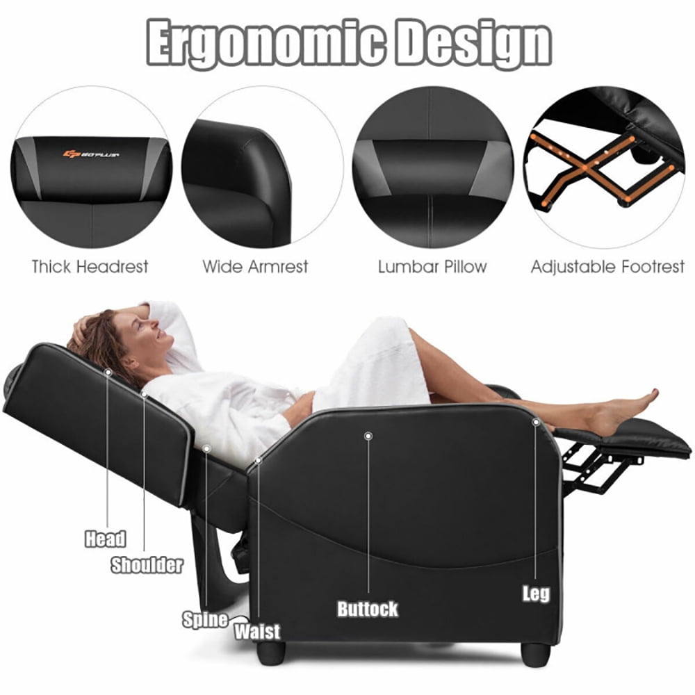 Finihen Massage Recliner Chair, Home Massage Gaming Recliner Chair, for Gaming Room, Home Theater, Gray Finihen Massage Recliner Chair, Home Massage Gaming Recliner Chair, for Gaming Room, Home Theater, Gray