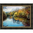 thumbnail image 1 of Somerset House Publishing 5706 Waters Beauty, Framed Textured Fine Art Print - Rustic, Distressed Look Brown & Gold, 1 of 1