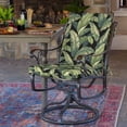thumbnail image 3 of ARDEN 2-Pack Outdoor Patio Dining Chair Cushion, 20x44, Rain-Proof Seat Pad, Fade-Resistant Outdoor Cushion Onyx Cebu, 3 of 13