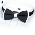 thumbnail image 5 of Opvise New Arrival Men's Fashion Plain Bowtie Polyester Pre Tied Wedding Bow Tie Suits Tie, 5 of 8