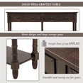 thumbnail image 5 of 58" Console Table,Retro Entryway Table with 2 Drawers and Bottom Shelf,Narrow Sofa Table Entrance Table for Entryway,Hallway,Living Room,Office, 5 of 7