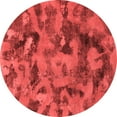 thumbnail image 1 of Ahgly Company Machine Washable Indoor Round Abstract Red Modern Area Rugs, 6' Round, 1 of 4