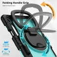 thumbnail image 6 of ELEHOLD Rugged Case for Samsung Galaxy Tab S11 2025,11-inch, Three-Layer Protection with Screen Protector Portable Folding Handle Grip 360° Rotating Kickstand Bracket Shockproof Cover,C, 6 of 8