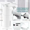 thumbnail image 4 of 3X Dispensador de JabóN AutomáTico - Dispensador de JabóN LíQuido EléCtrico Recargable por USB Sin Contacto Volumen Ajustable una Prueba de Agua 450Ml, 4 of 5
