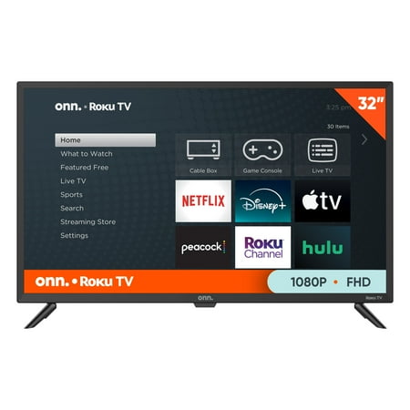 onn. 32” Class FHD (1080P) LED Roku Smart TV (100122566)