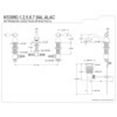 thumbnail image 3 of Kingston Brass KS3955AL Restoration Mini-Widespread Bathroom Faucet, Oil Rubbed Bronze, 3 of 3