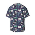 thumbnail image 2 of Xecao offers the Bamboo Panda for Men's Casual Short-sleeved Shirt, a button-up collared shirt with a pocket, perfect for beach vacations and yacht travel in the X-Large size., 2 of 7