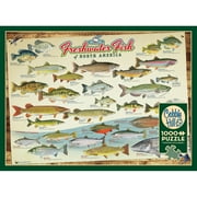 Cobble Hill 1000 Piece Puzzle: Freshwater Fish Of North America - Reference Poster Included, High Quality Jigsaw