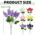 thumbnail image 3 of Artificial Fall Flowers Outdoor Bundles Plants No Fade Faux Plastic Greenery Garden Porch Patio Fall Home Decor,1 Artificial Flower, 3 of 9
