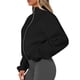 thumbnail image 3 of Chaquetas de Invierno para Mujer, de Forro , Larga, con Cremallera, , Cálidas, Estilo Otoño, para Hacer Ejercicio Negro L, 3 of 8