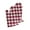 Burgundy, variant on Achim Buffalo Check Polyester/Cotton Oven Mitt - Grey - 7-in x 13-in - Set of Two