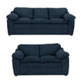 thumbnail image 1 of Sala 3-2 TRINITY Aston 2 piezas ( Sofá, Love Seat ) Azul Oscuro Para Sala, 1 of 8