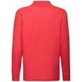 thumbnail image 2 of Fruit of the Loom Boys/Girls Long Sleeve Pique Polo Shirt, 2 of 4