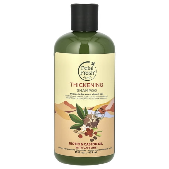 Petal Fresh Pure, Thickening Shampoo, Biotin & Castor Oil With Caffeine, 16 fl oz (475 ml)