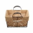 thumbnail image 3 of A&B Home Joyce Basket with Canvas Cloth - Set of 3-Color:Burlap,Style:Cottage, 3 of 3