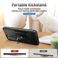 thumbnail image 3 of Allytech Galaxy S21FE 2021 Case with Ring Holder Grip, TPU + Hard PC Anti-Scratch Shockproof [Work with Magnetic Car Mount] Portable Kickstand Case for Samsung Galaxy S21 FE 6.4" 2021, Black, 3 of 7