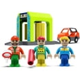 thumbnail image 3 of HYPERLIVING Wooden Railway Accessories Car Wash for Railway Track, Train Toy Accessories Compatible with All Major Brands of Train Set System, Railway Track Station for Children Aged 3 and Over, 3 of 6
