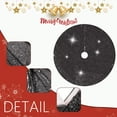 thumbnail image 5 of Cinvoph 30" Christmas Tree Skirt glittering sequin Decor Skirt for Christmas Party Xmas Tree Decoration Winter New Year Holiday Party Decor Indoor Outdoor, Black, 5 of 7