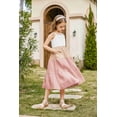 thumbnail image 5 of Arshiner Girls Sundresses Tween Girl Summer Spaghetti Strap Boho Beach Sleeveless Long Dress with Pockets, 5 of 7