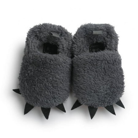 

Infant Baby Boys Girls Bear Paw Animal Slipper Boots Crib Shoes Prewalker Shoes Anti-Slip Soft Sole House Slippers 0-18M