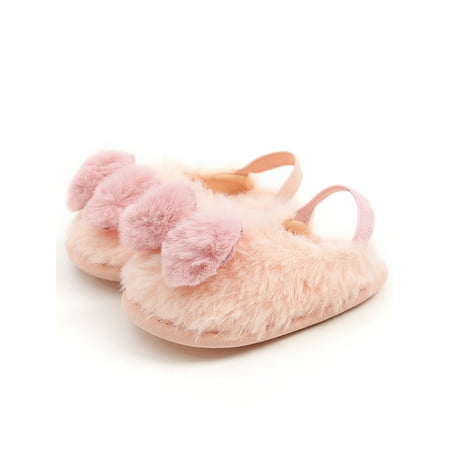 

Bmnmsl Newborn Toddler Baby Boys Girl Infant Cute Bow Soft Crib Warm Shoes 0-18M