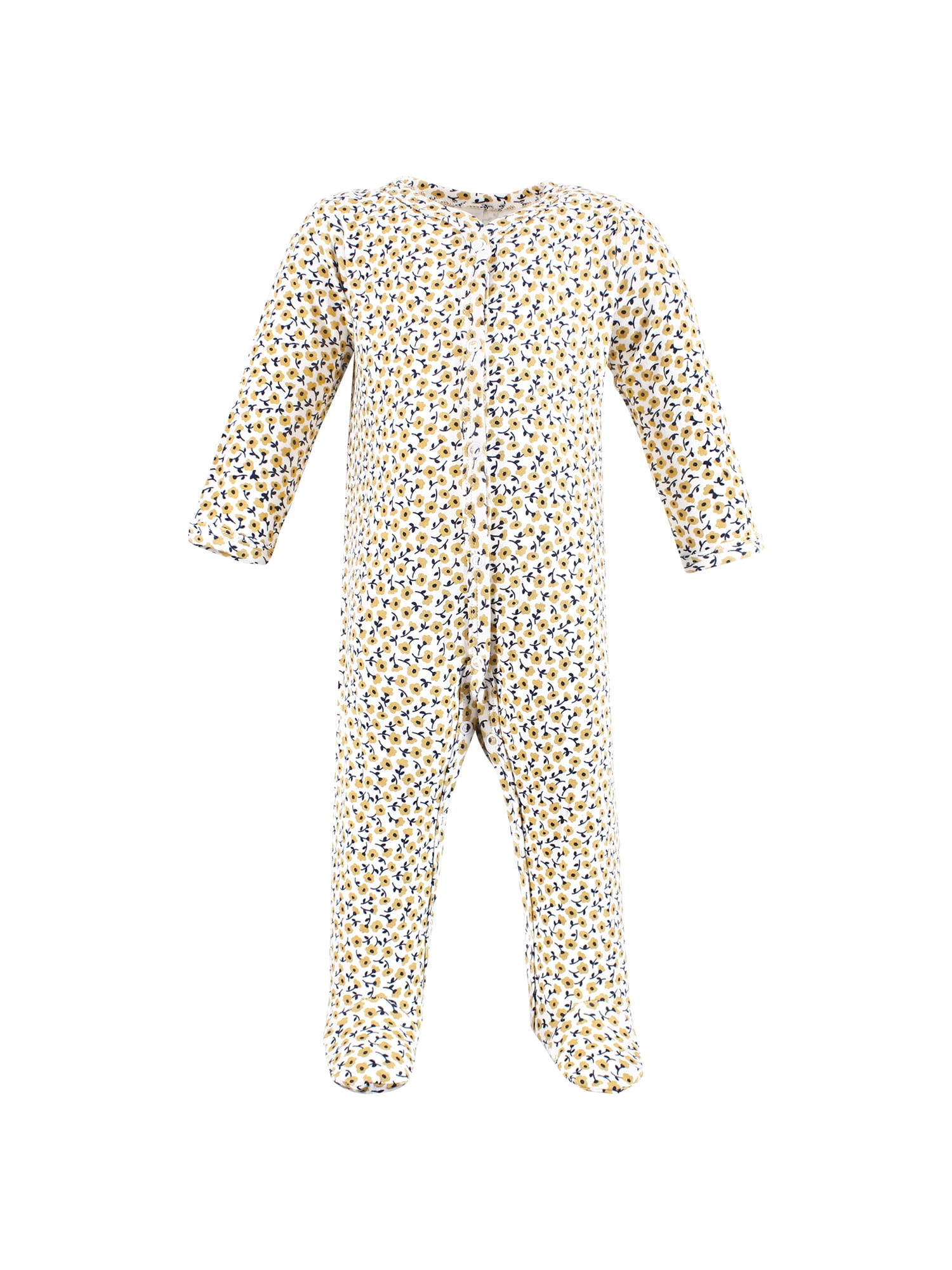 Hudson Baby Long Sleeve Sleep and Play, 3-Pack, Newborn-9 Months