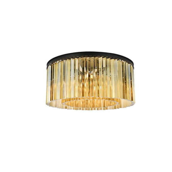 Elegant Lighting Sydney 32" 8 Light Royal Crystal Flush Mount