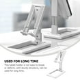thumbnail image 3 of Plate Carrier Stand Holders Stands Mobile Phone Desktop Bedside Lazy Foldable Portable Bracket White Abs, 3 of 6