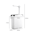 thumbnail image 3 of 1L Sauce Dispenser Pump Stainless Steel Condiment Station Hand Pressure Jam, 3 of 5