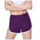 thumbnail image 1 of Pantalones cortos deportivos de verano lisos para mujer: pantalones cortos activos para yoga, bajo en forma de delfín, cintura elástica con bolsillos, 1 of 6
