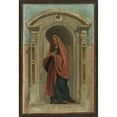 thumbnail image 2 of Nicolas Auguste Hesse 11x14 Black Ornate Wood Framed Double Matted Museum Art Print Titled: Sainte Elisabeth (1840), 2 of 5